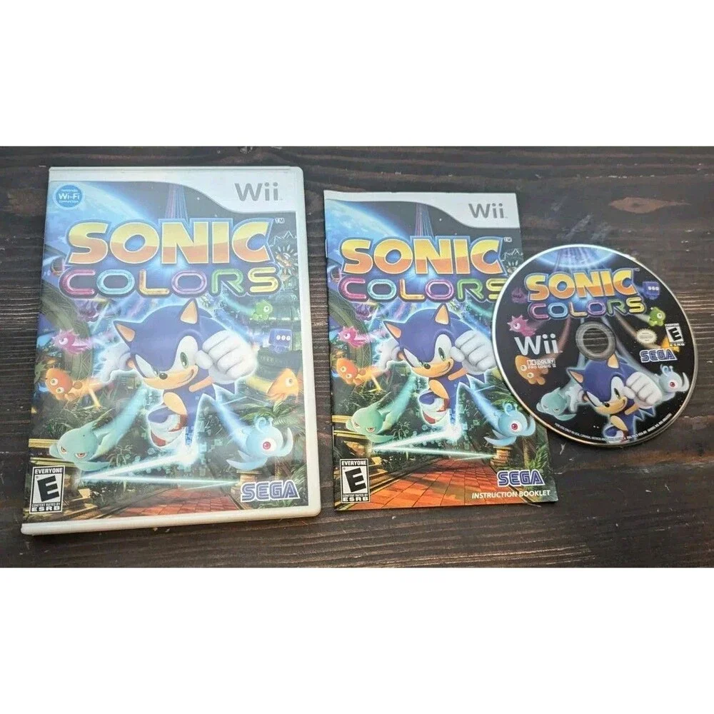 Sonic Colors (Nintendo Wii, 2010) Complete W/ Manual